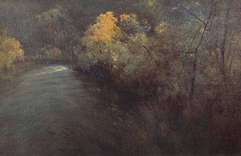 Penleigh boyd Wattle on the Yarra china oil painting image